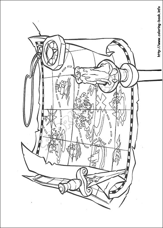 Pirates of the Caribbean coloring picture